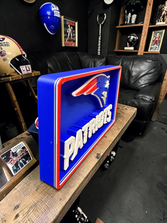 3D NFL Sign (Pats)