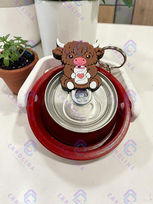 Highland cow soda can opener