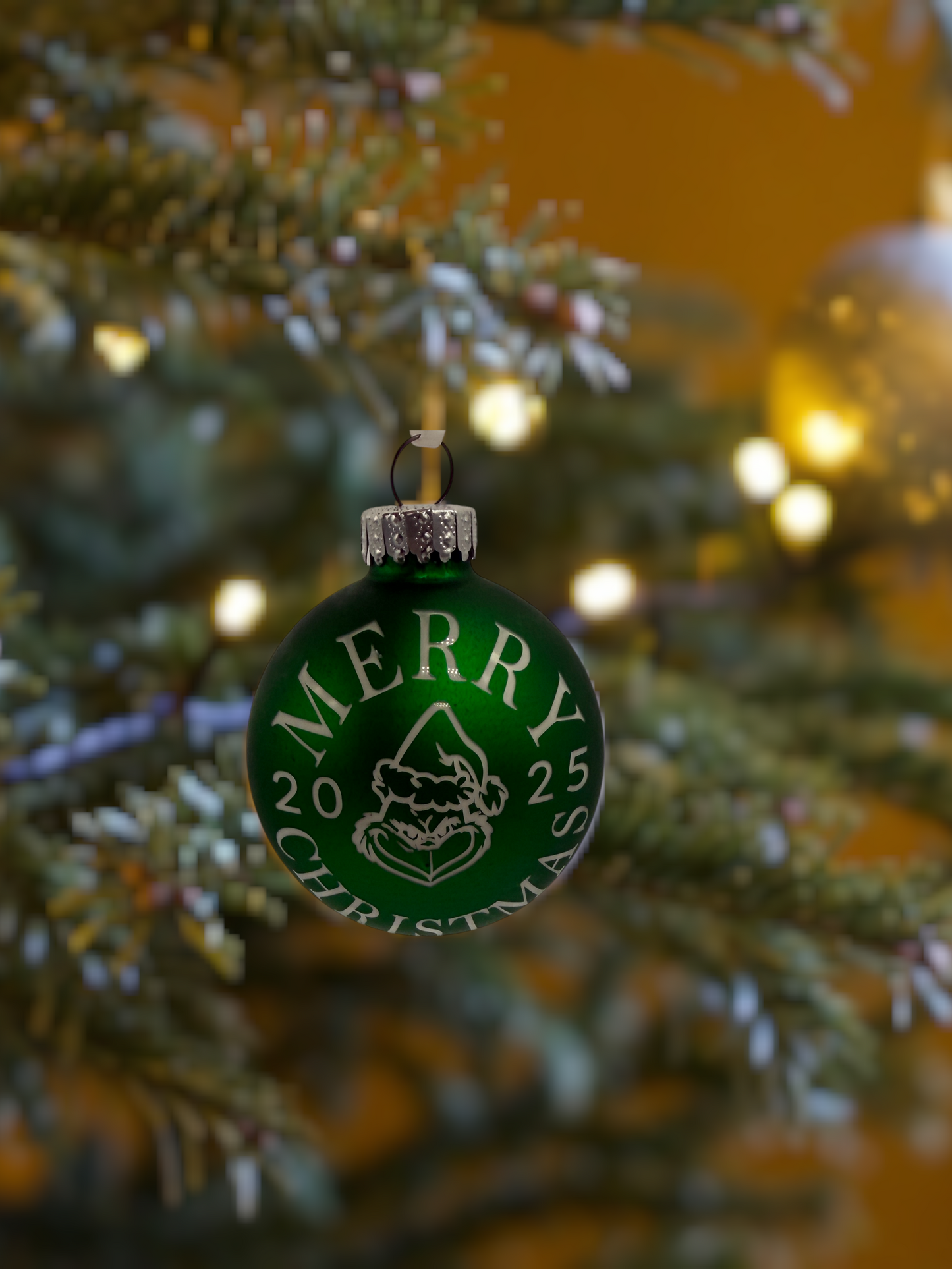 2.5-inch Merry Christmas Grinch 2025