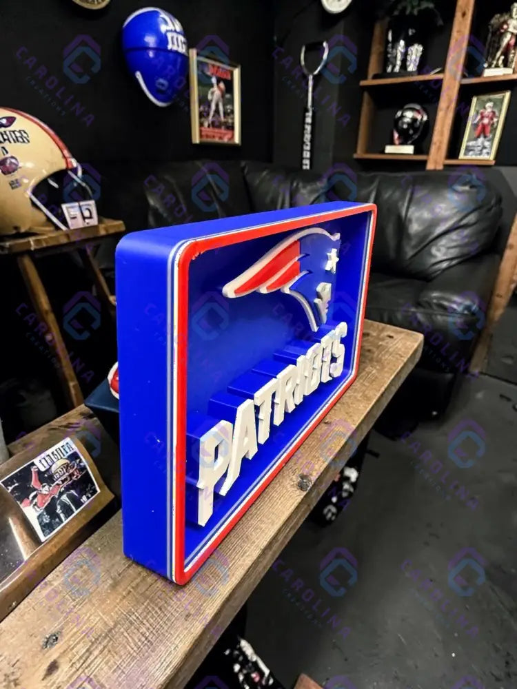 3D NFL Sign (Pats)