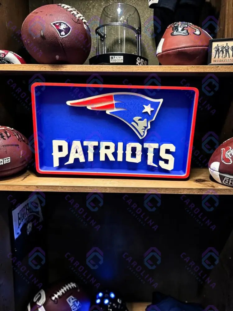 3D NFL Sign (Pats)
