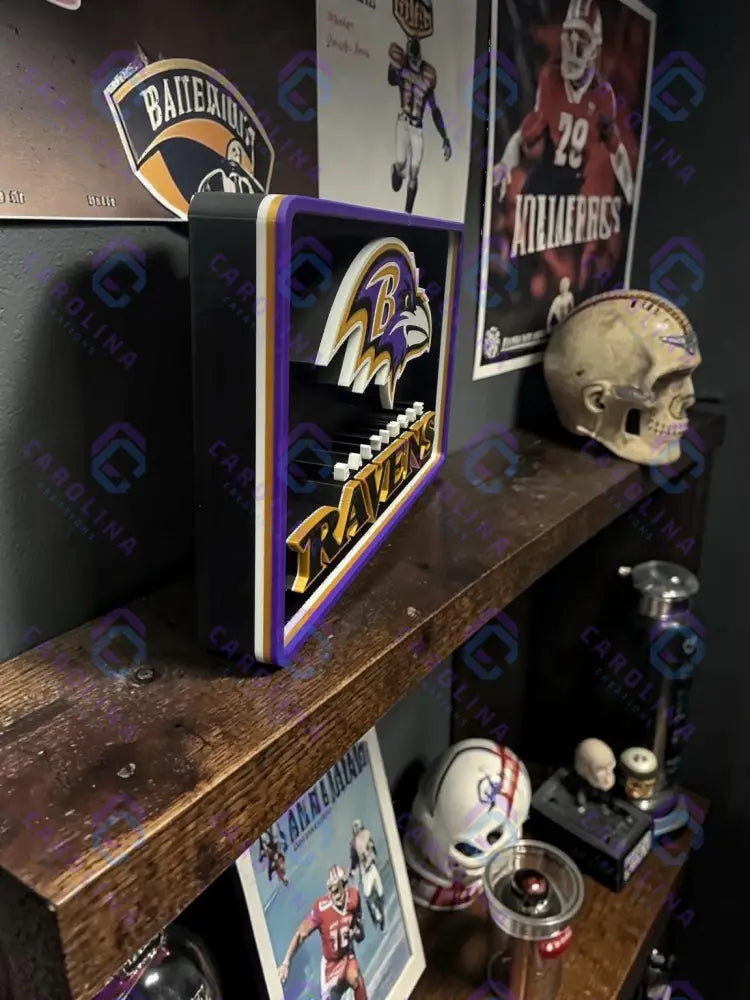 3D NFL Sign (Ravens)