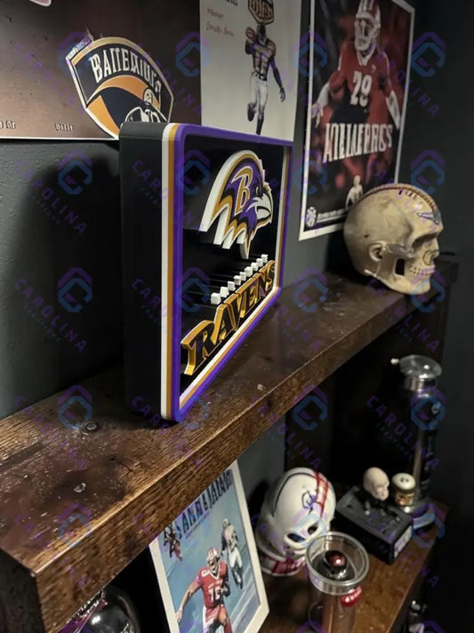 3D NFL Sign (Ravens)