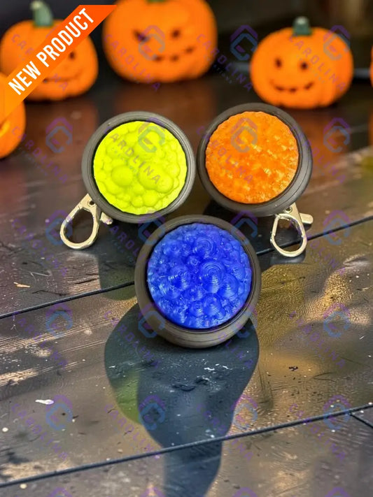 3D printed Cauldron Fidget Clicker key chain