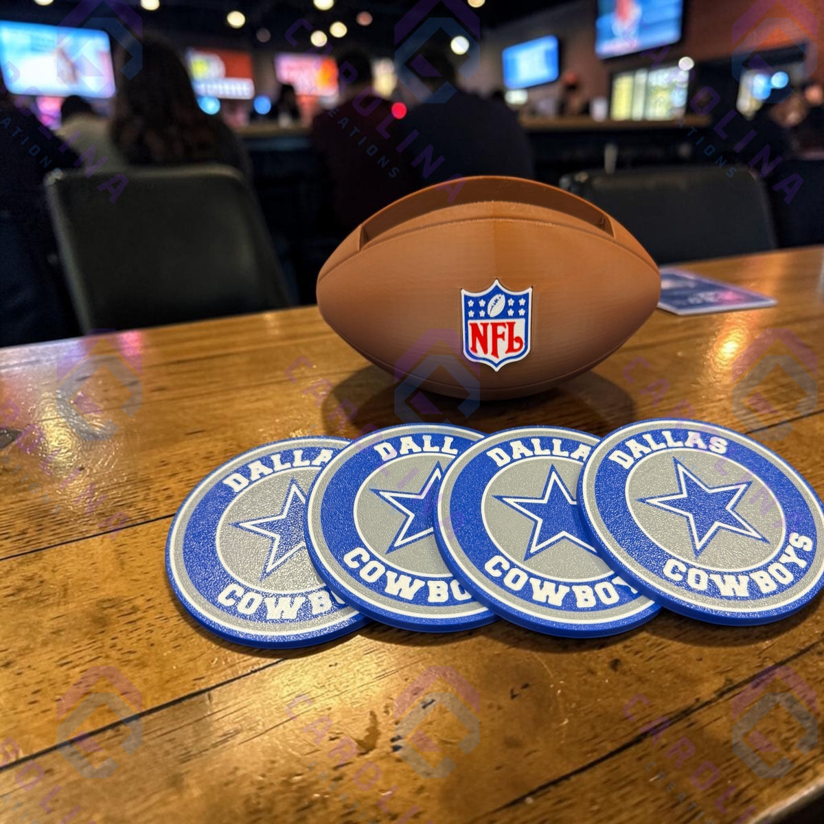 Football coaster set