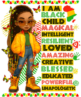 I am black child (girl)