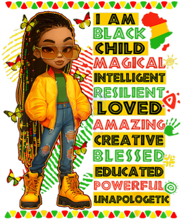 I am black child (girl)
