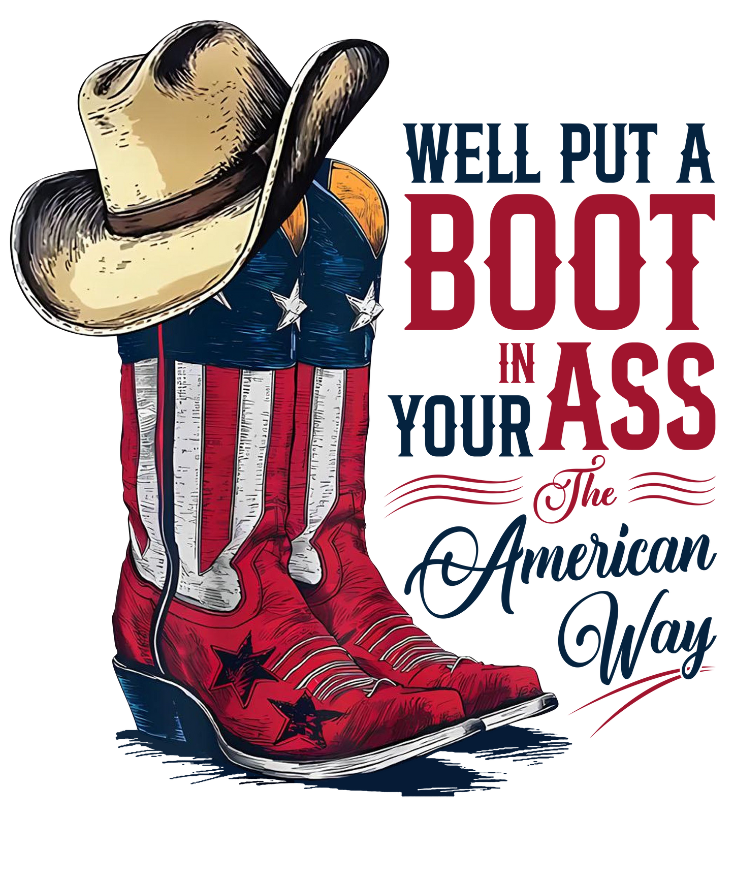 Couresty  of the red, white  and blue