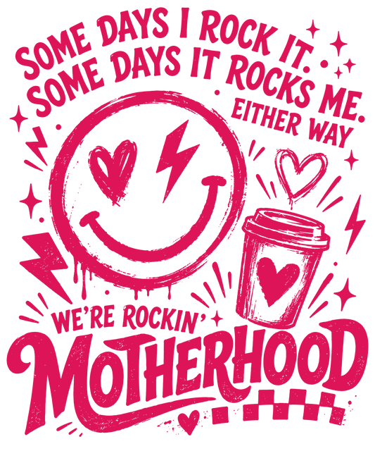Motherhood with smiley face