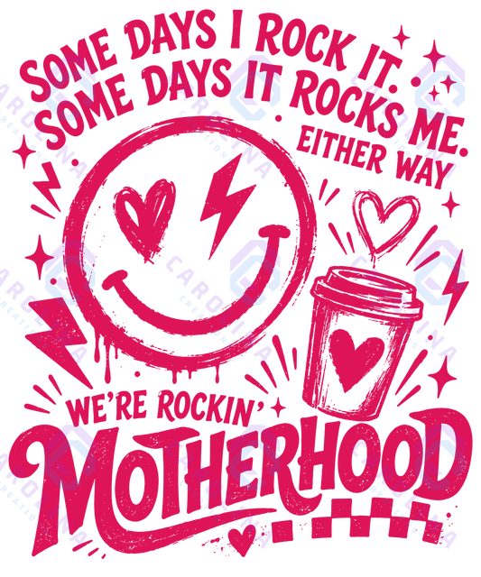 Motherhood with smiley face