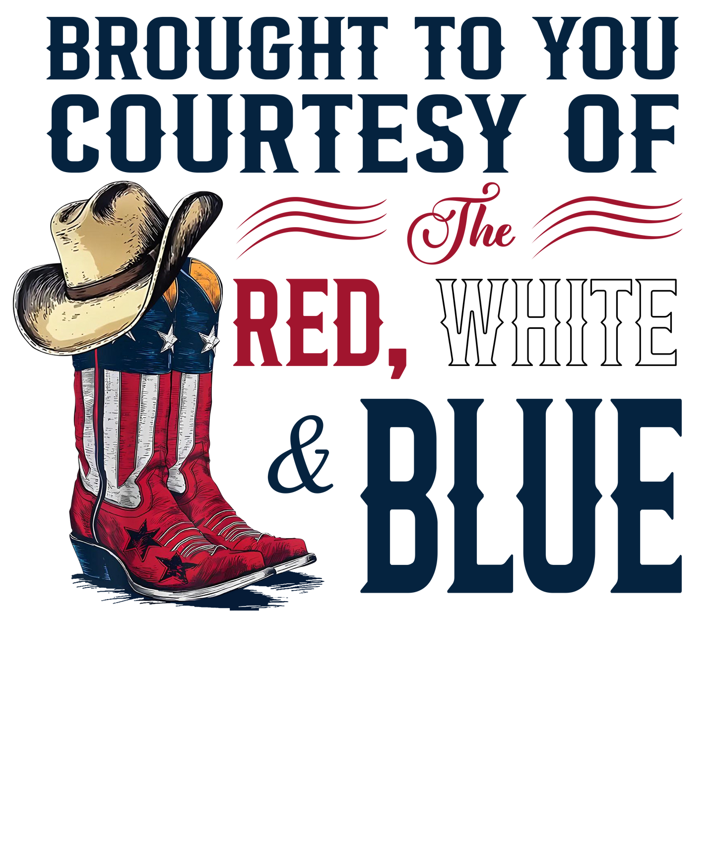 Couresty  of the red, white  and blue