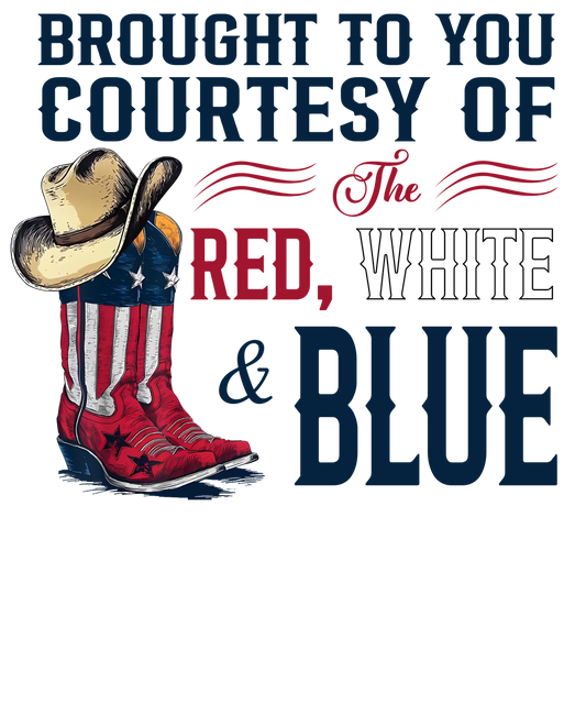 Couresty  of the red, white  and blue