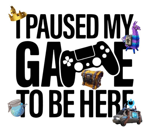 I paused my game to be here