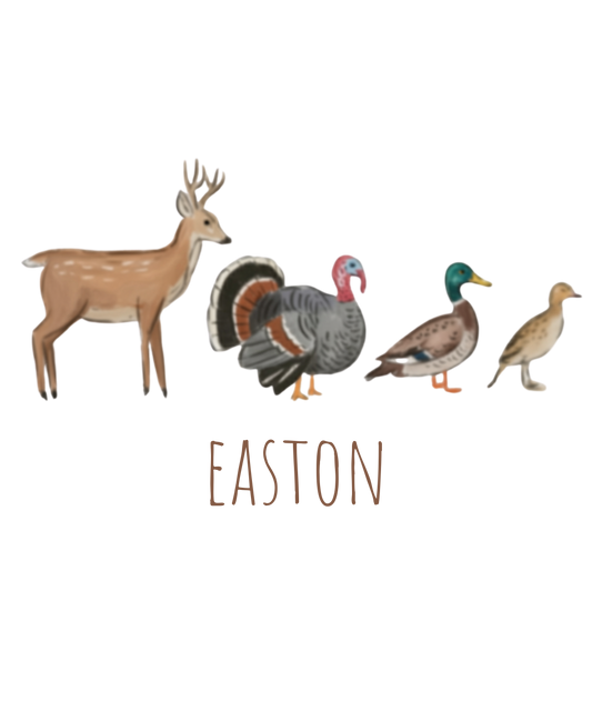Deer, turkey, and duck
