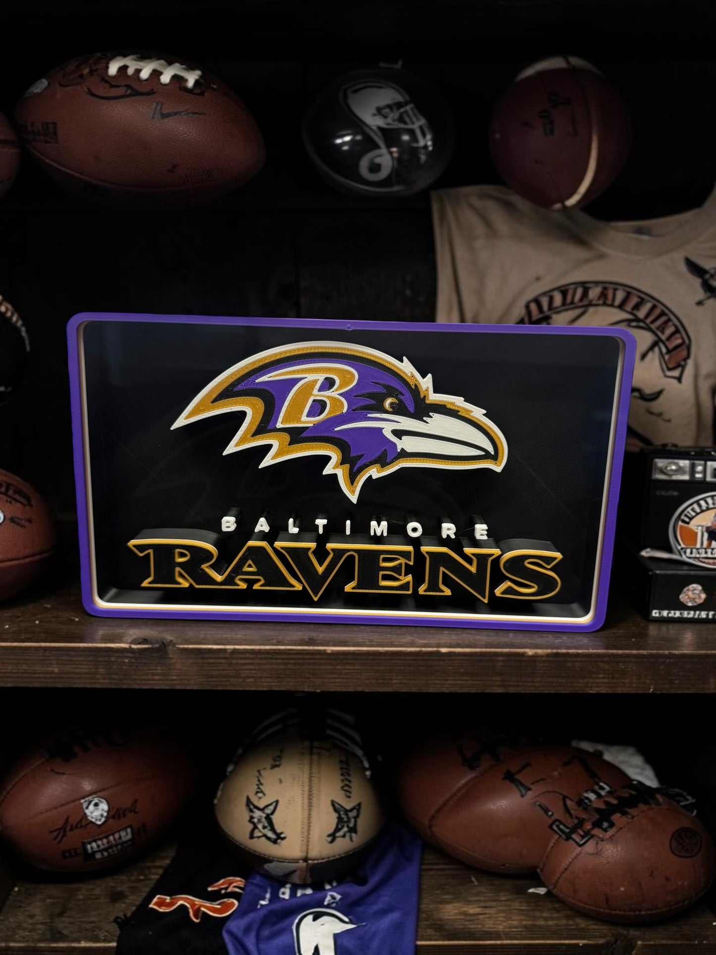 3D NFL Sign (Ravens)
