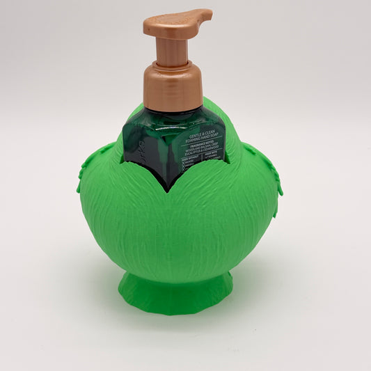 Green Bath and Body works soap holder