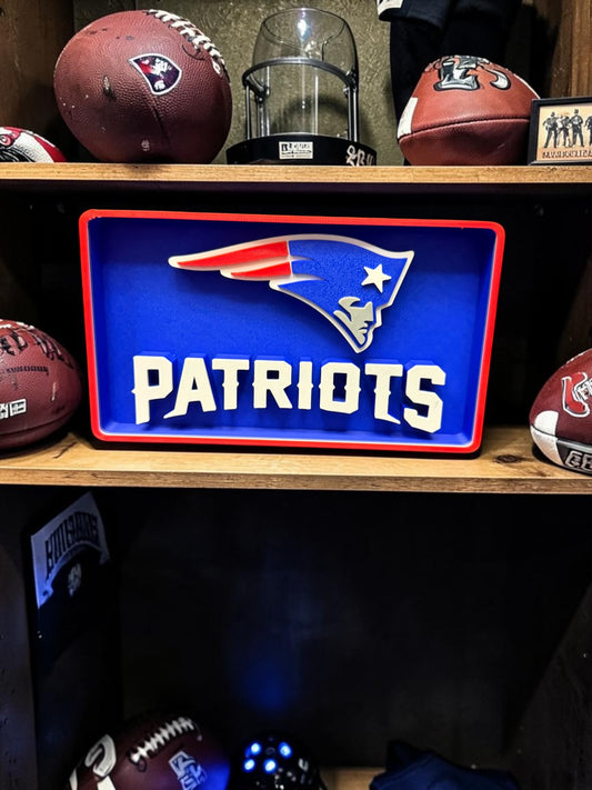 3D NFL Sign (Pats)