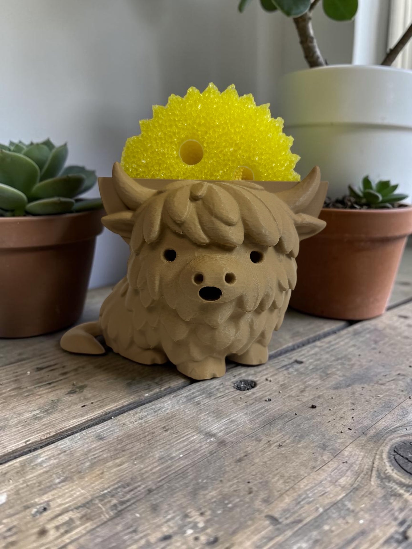 Highland Cow (Scrub Daddy Holder)