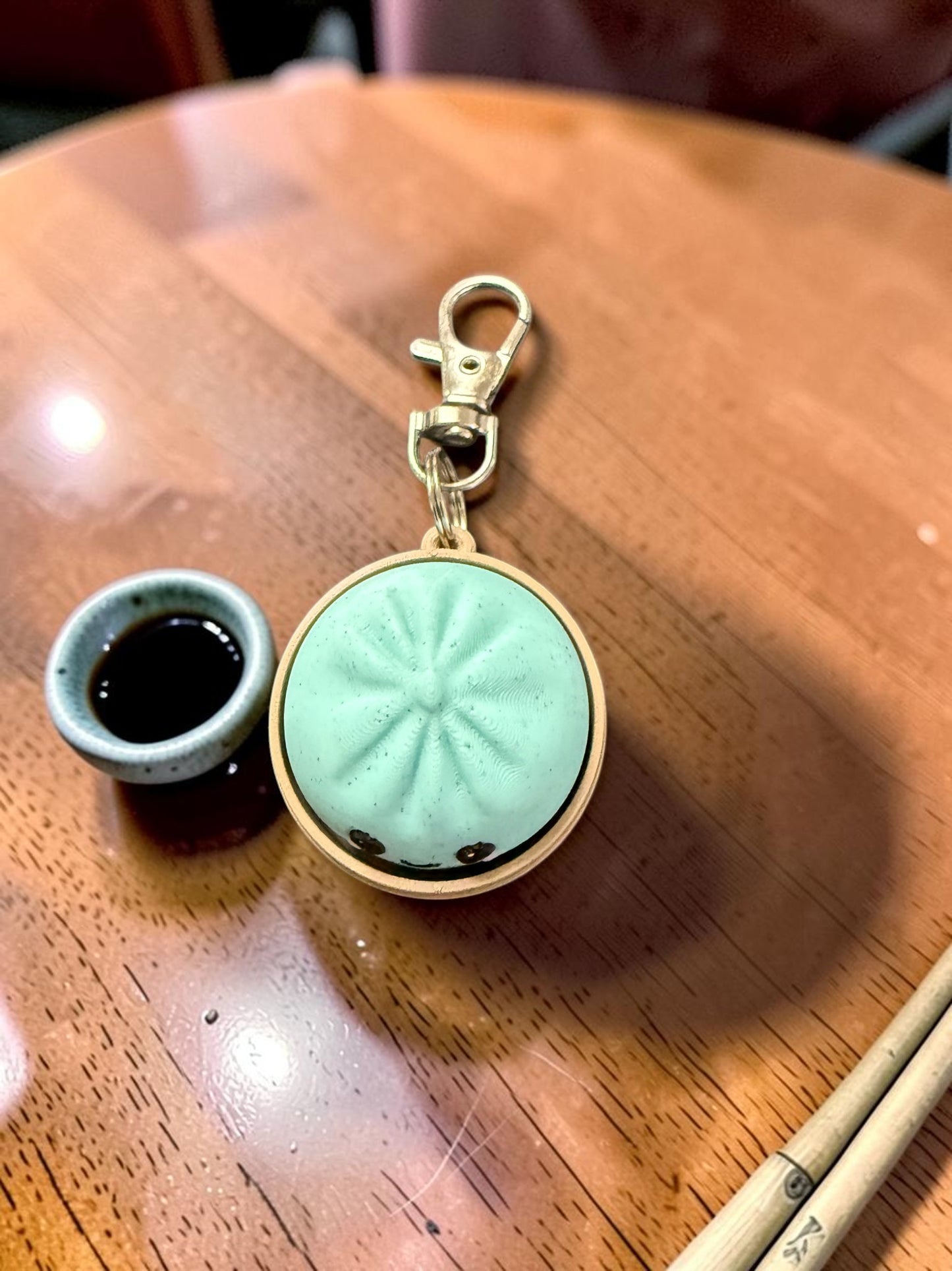 Mini Dumpling Clicker Keychain