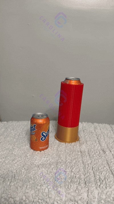 Reloadable shotgun shell (standard 12oz can)