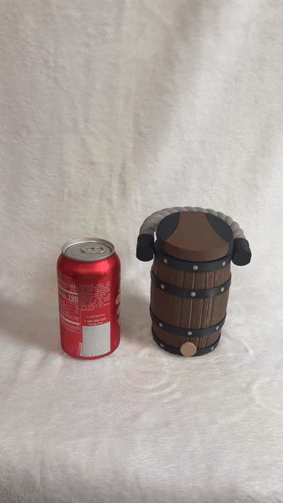 Barrel 12oz can cooler (standard 12oz can)