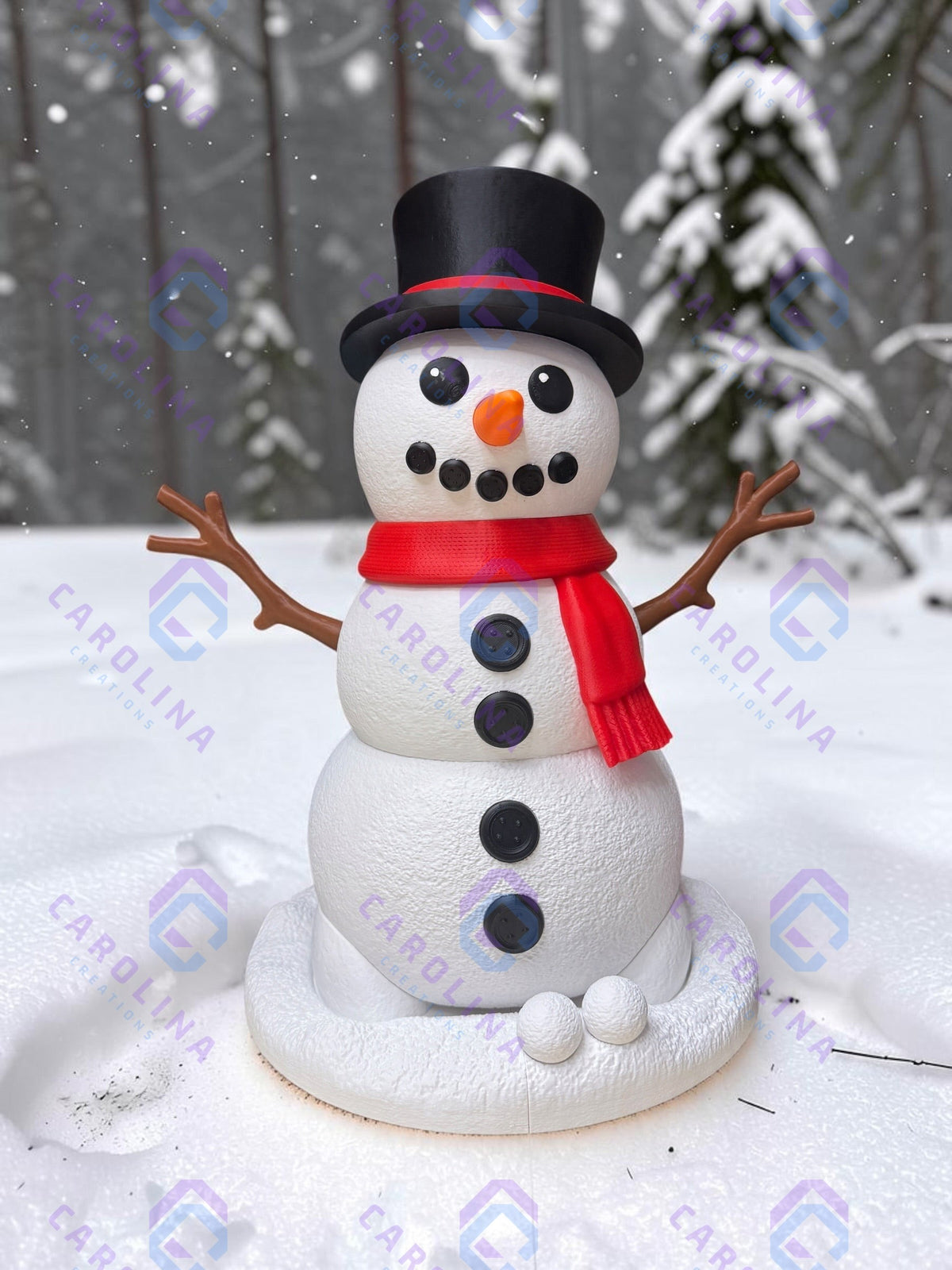 3D Printed Christmas Snowman