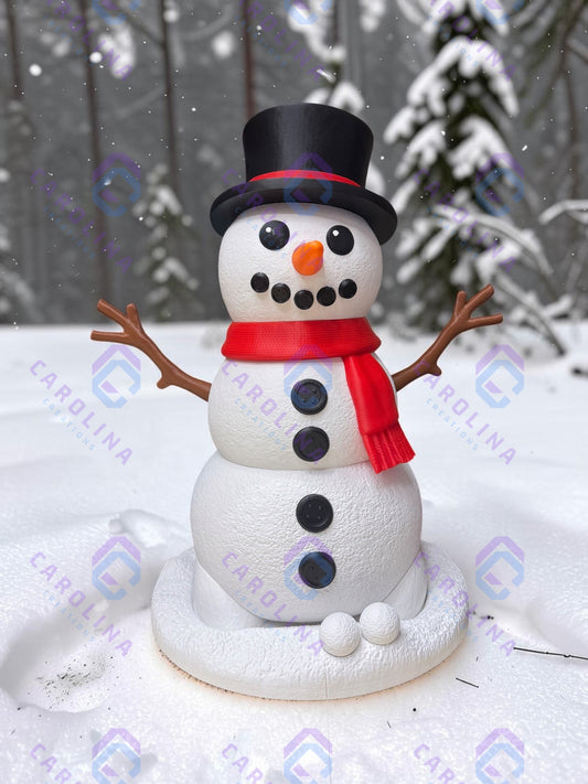 3D Printed Christmas Snowman