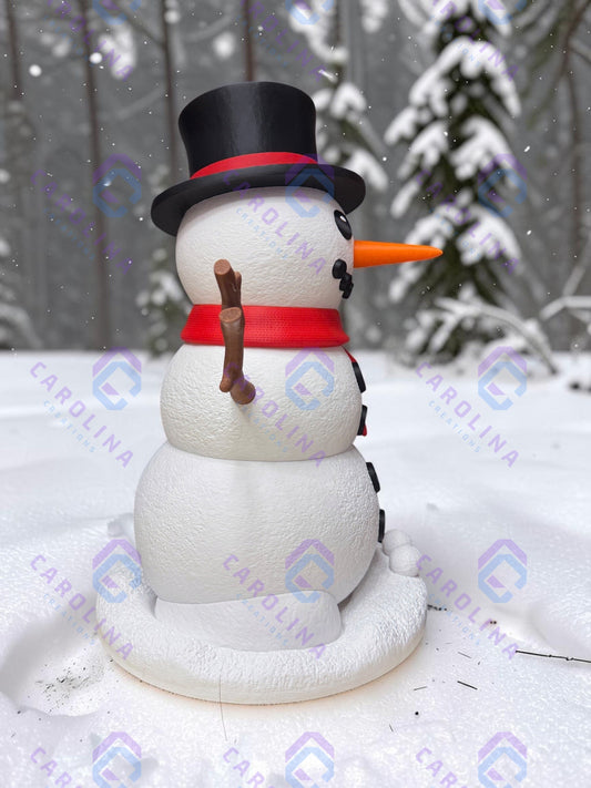 3D Printed Christmas Snowman