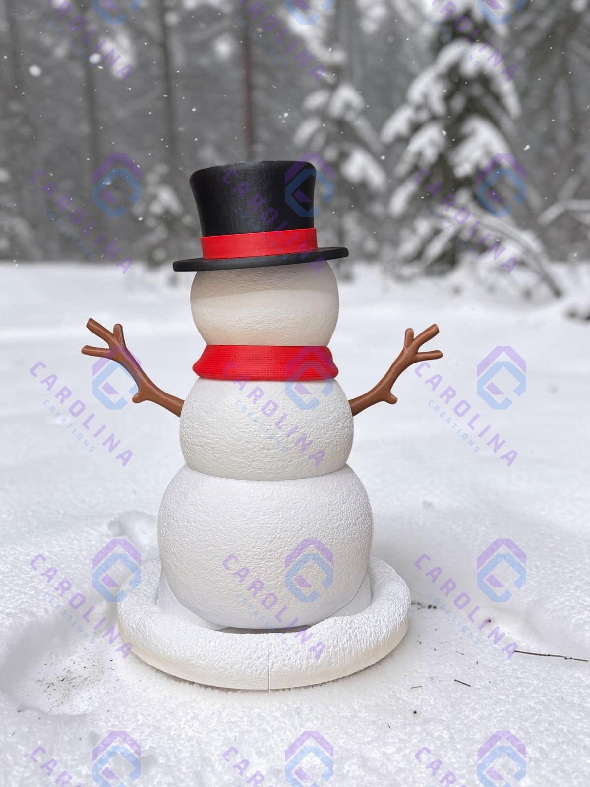 3D Printed Christmas Snowman