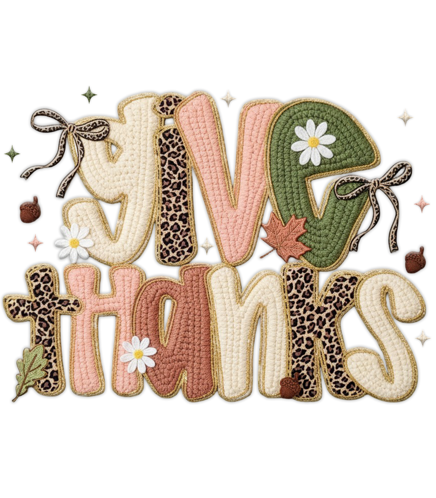 FAUX YARN GIVE THANKS