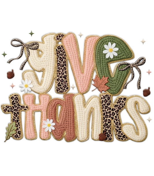 FAUX YARN GIVE THANKS