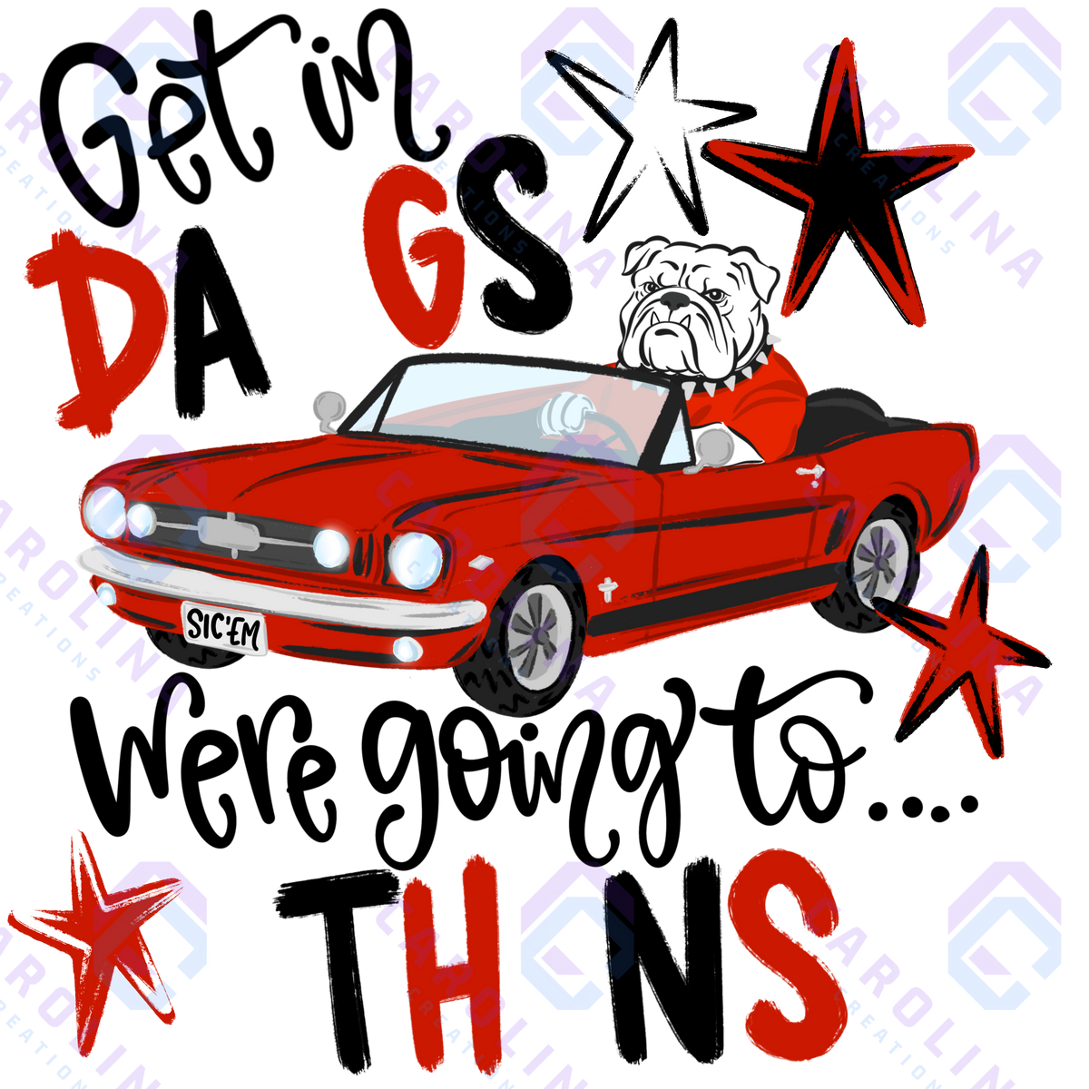 Get In Dawgs - Pocket (4 Inch) / Back