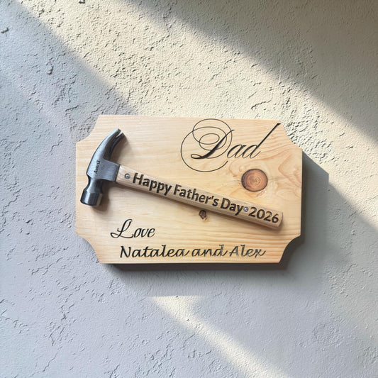 Father's Day Hammer Plaque