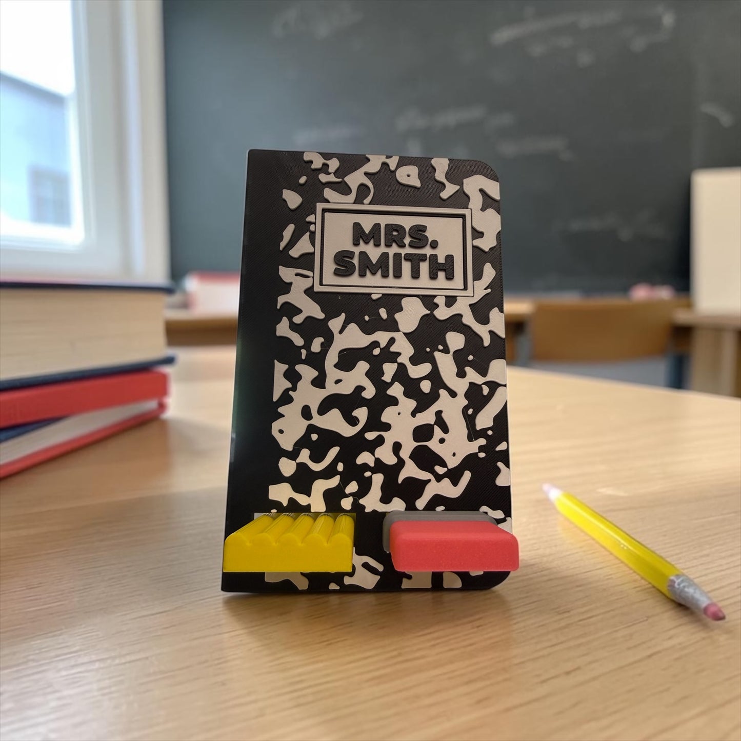 Composition Notebook Teacher Phone Holder