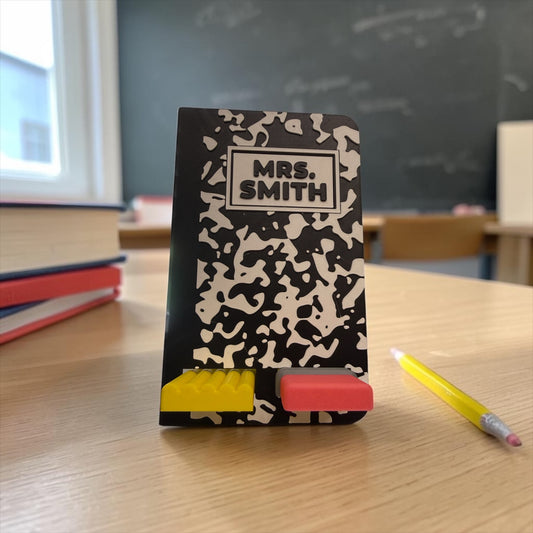 Composition Notebook Teacher Phone Holder