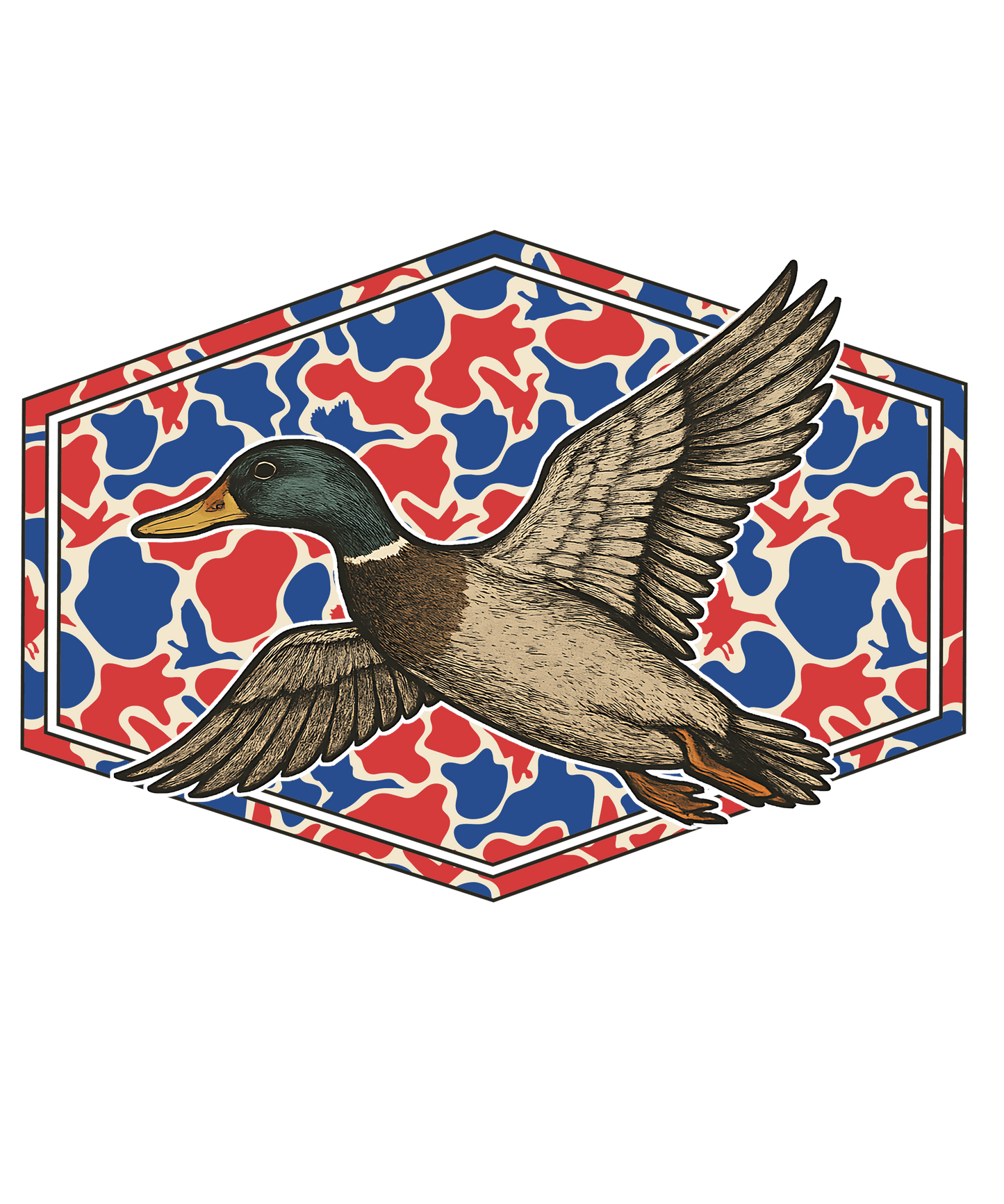 Red, White & Blue Duck