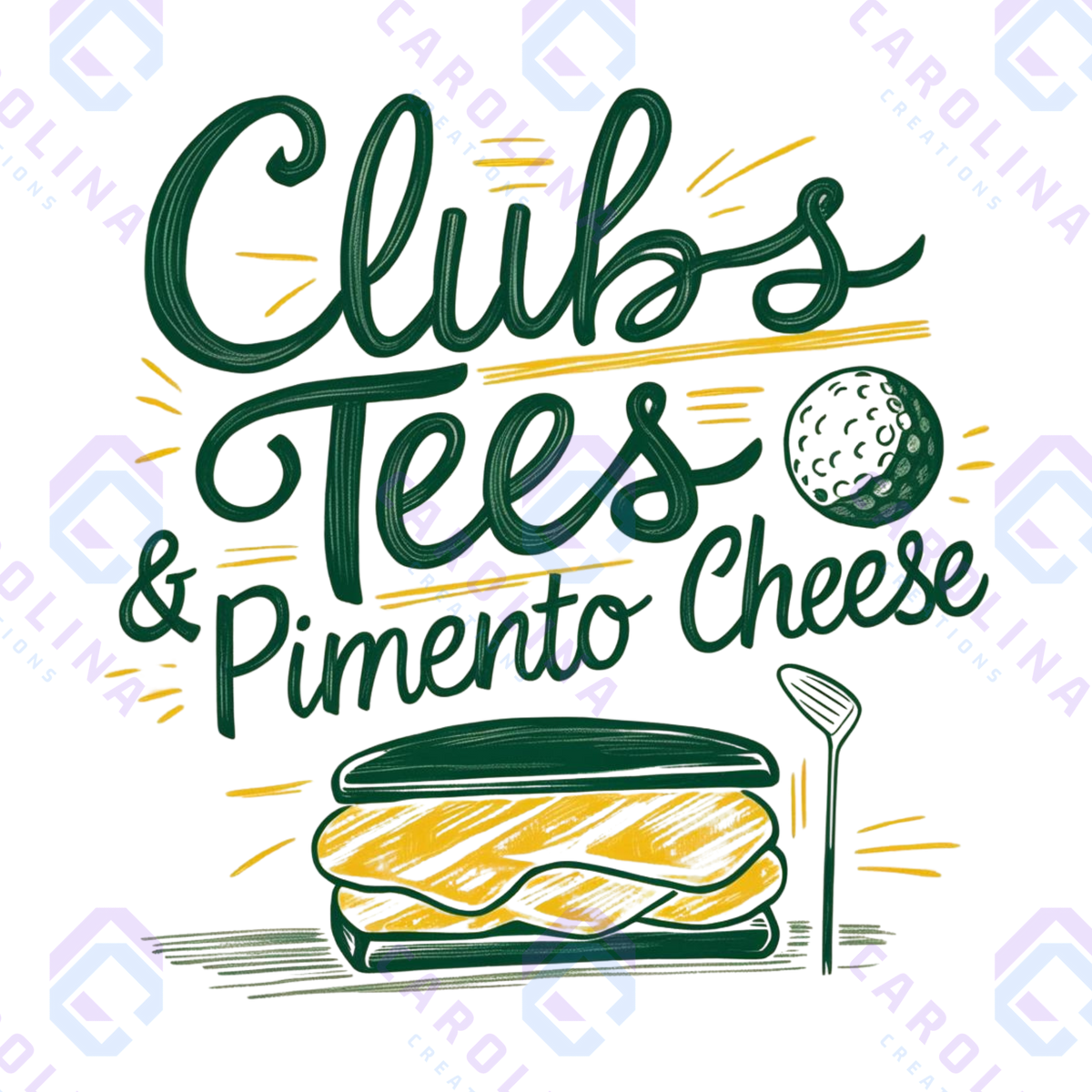 Clubs Tees and Pimento Cheese