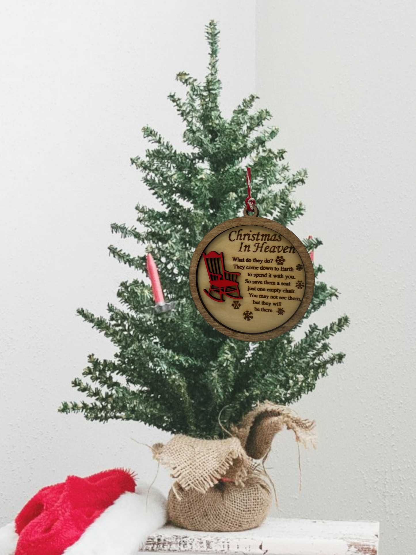 Christmas in Heaven Wooden Ornament