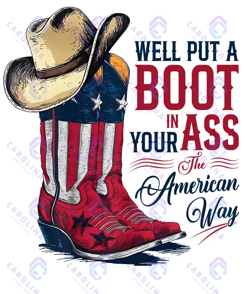 Couresty of the red white and blue