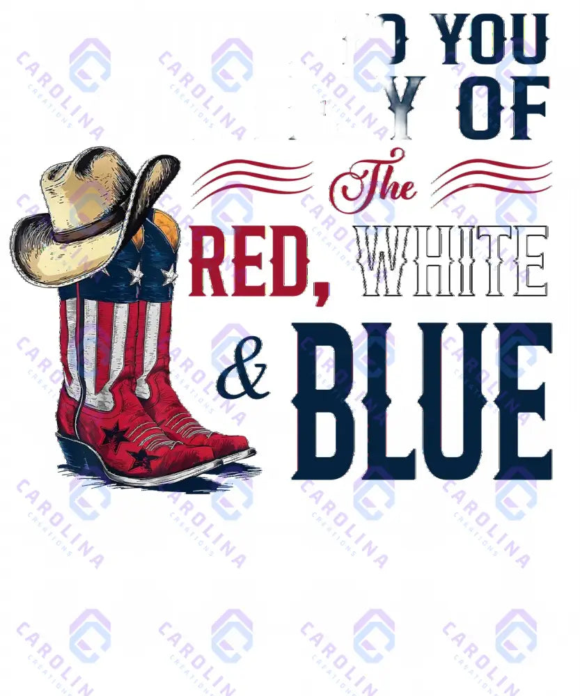 Couresty of the red white and blue