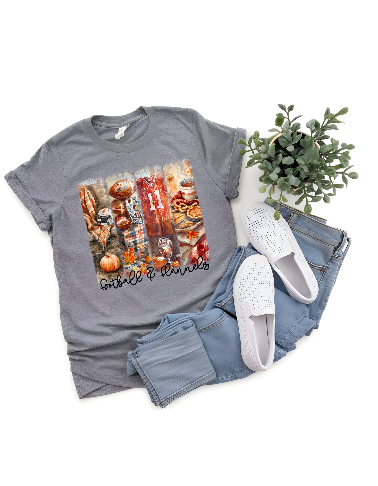 Football and Flannels Crewneck Sweatshirt