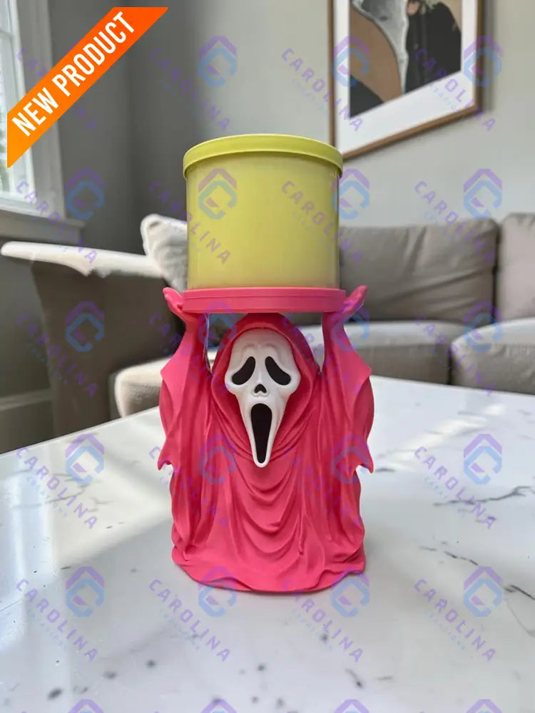 Ghost Face Candle Holder