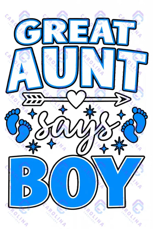 Great Aunt says Boy