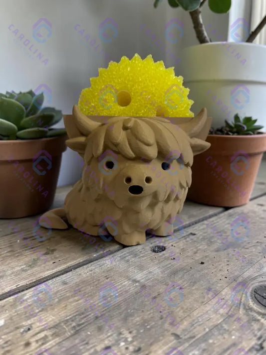 Highland Cow (Scrub Daddy Holder)
