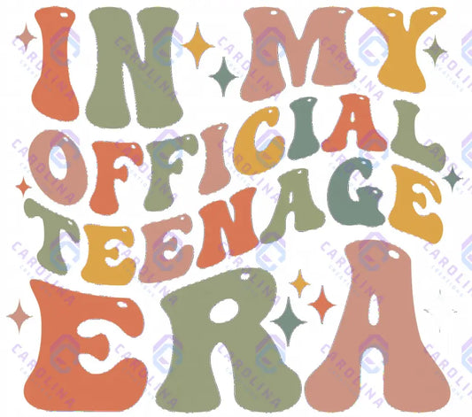 In my teenage era