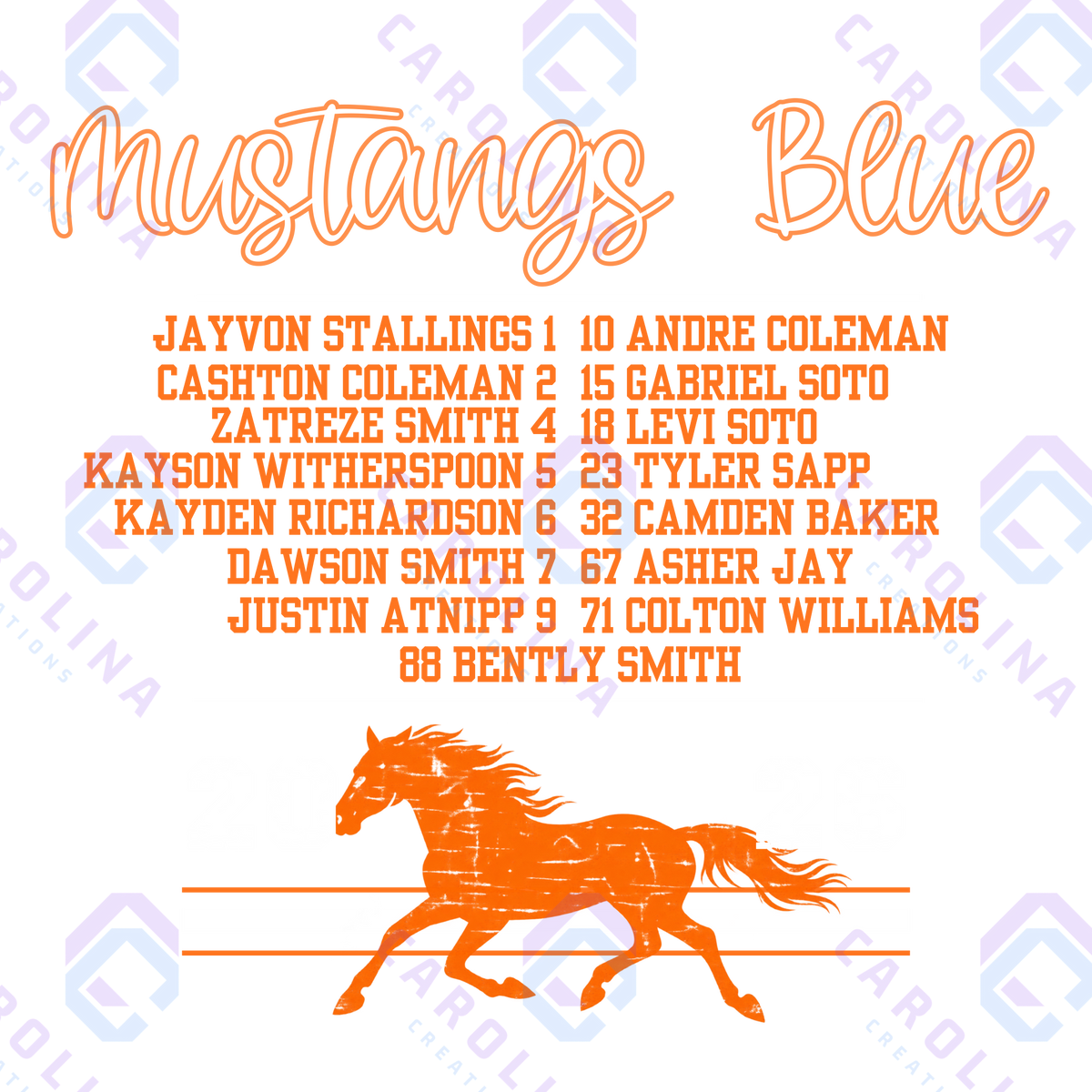 Mustangs Blue