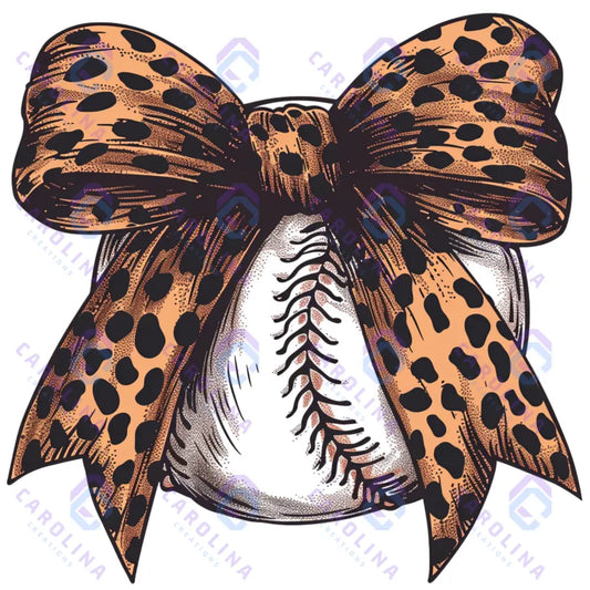 Leopard Baseball Bow
