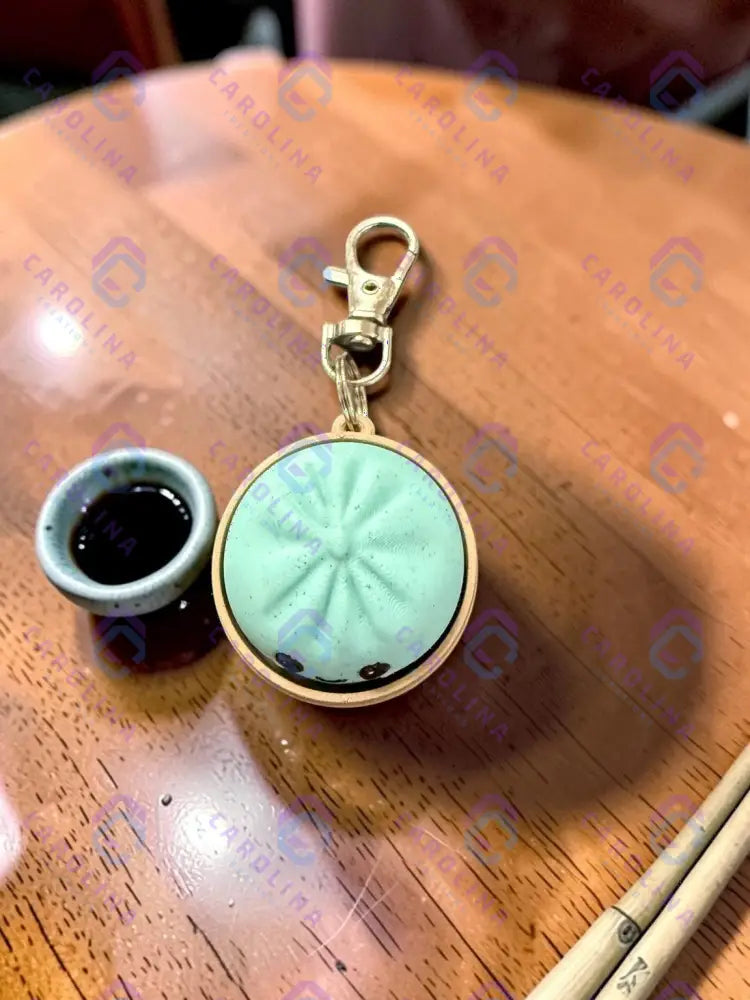 Mini Dumpling Clicker Keychain