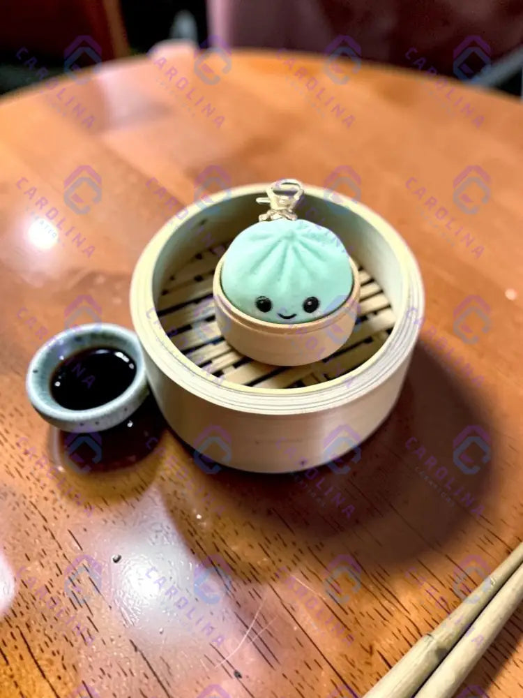 Mini Dumpling Clicker Keychain