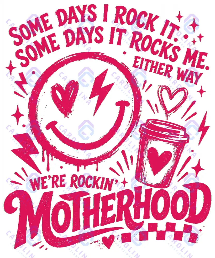 Motherhood with smiley face